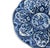 Vintage Delft Blue Lobed Charger Plate With Floral Cartouches, 15.5" For Sale - Image 15 of 18