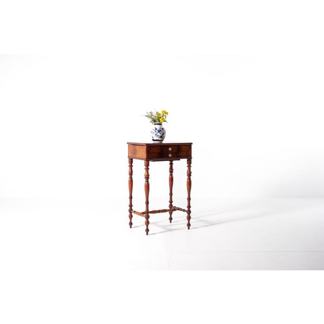 Antique Dutch Sewing Table in Mahogany, 1880s For Sale - Image 12 of 12