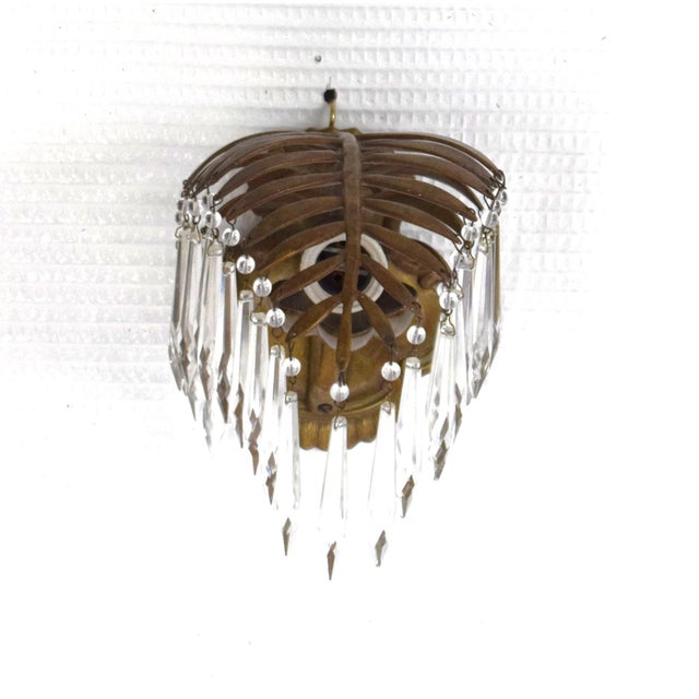 Antique Wall Lamps by Josef Hoffmann for Bakalowits, 1890s, Set of 2 For Sale - Image 4 of 11