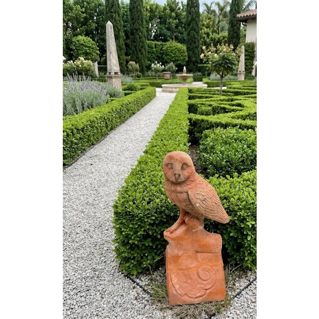 Vintage Terracotta Owl Roof Finial / Architectural Salvage For Sale - Image 12 of 12