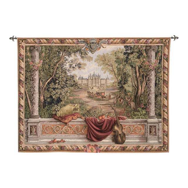 Château De Chambord Tapestry - 107 X 148 Cm (3'6" X 4'10") - Requires Rod Size 4 For Sale