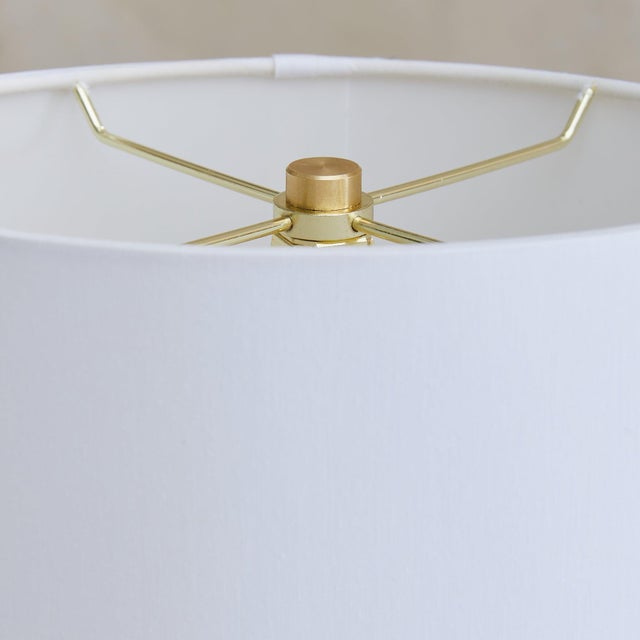 1970s 1970s Albert Tormos French Abstract Limestone Table Lamp with Shade For Sale - Image 5 of 18
