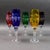 Mid 20th Century Mid 20th Century Ajka Marsala Cut to Clear Crystal Champagne Flutes Glasses- Set of 5 For Sale - Image 5 of 7