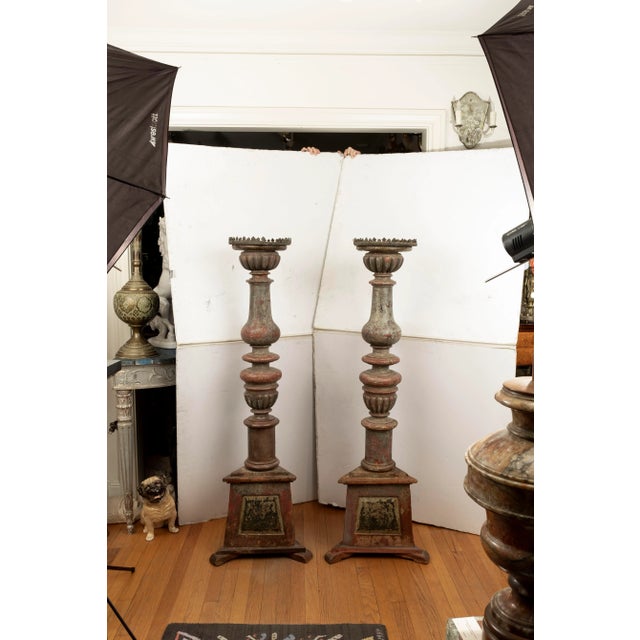 Pair of 18th Century Italian Torchères For Sale - Image 12 of 13