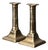 Gun Metal Candlesticks, 1780, Set of 2 For Sale
