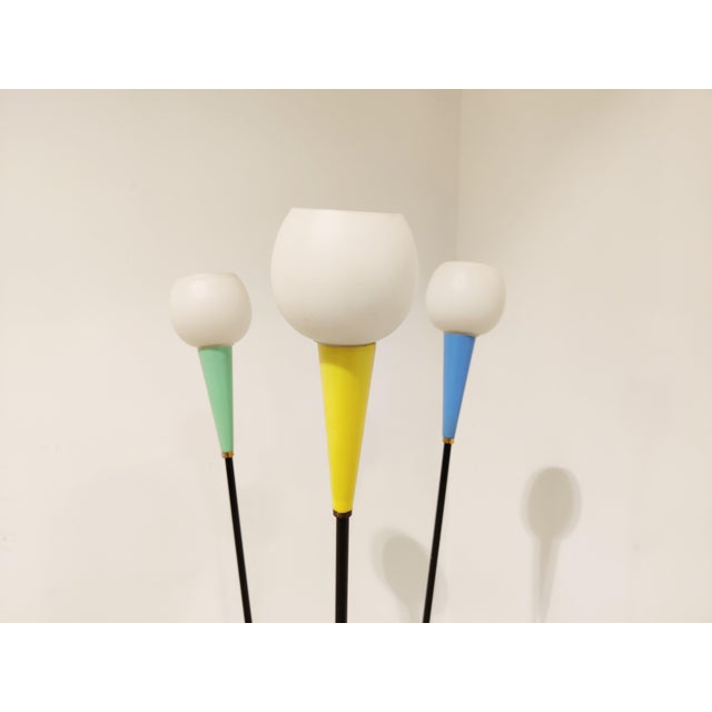 Metal Mid-Century Floor Lamp, 1960s For Sale - Image 7 of 12