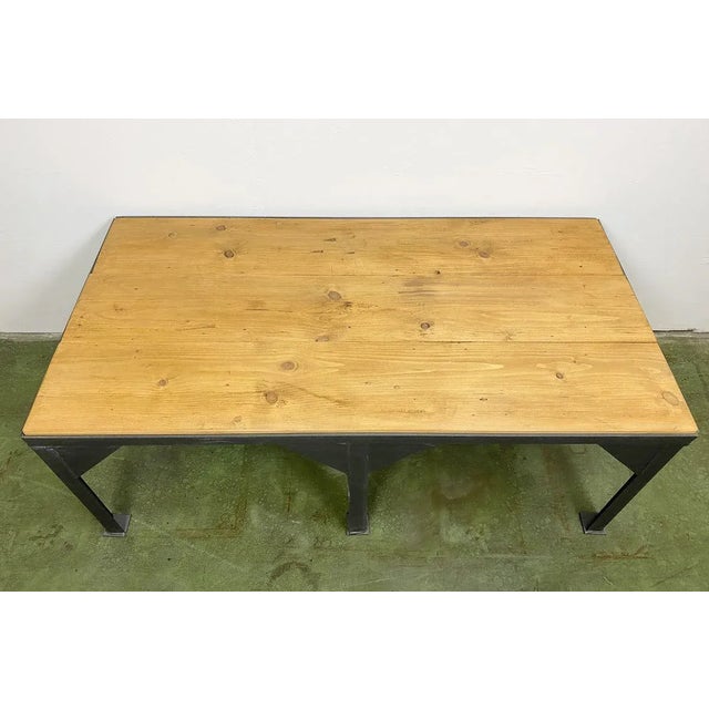 Black Industrial Coffee Table, 1970s For Sale - Image 4 of 7