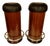 Mid-Century Italian Art Deco Style Rosewood Bar Stools, 1970s, Set of 2 For Sale