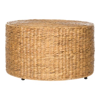Cunningham Wicker Coffee Table in Natural For Sale