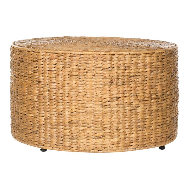 Cunningham Wicker Coffee Table in Natural For Sale