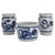 Stoneware Jars with Cobalt Blue Floral Motif from Westerwald, Germany, Set of 3 For Sale - Image 11 of 11