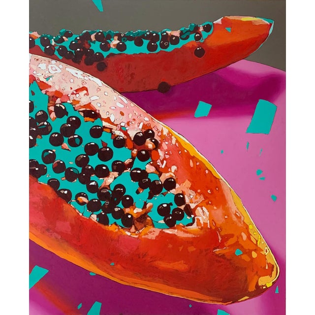 Rafal Gadowski, Papaya 10, 2022, Oil on Canvas For Sale - Image 4 of 5