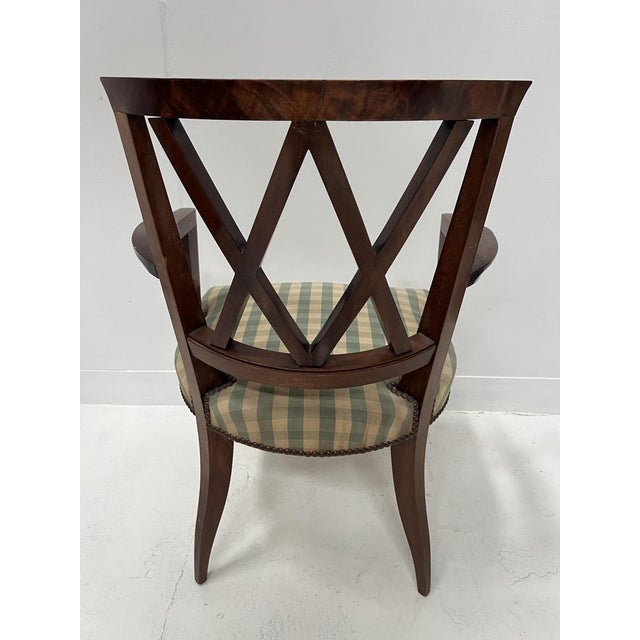 Art Deco Office Chair in Mahogany, 20th Century For Sale - Image 6 of 9
