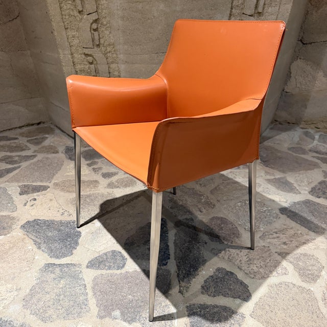 Textile Colter Dining Arm Chair by Nuevo Contemporary Modern For Sale - Image 7 of 9