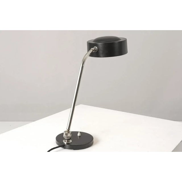 Black French Desk Lamp by André Monique & Alain Juneau for Jumo, 1965 For Sale - Image 8 of 13