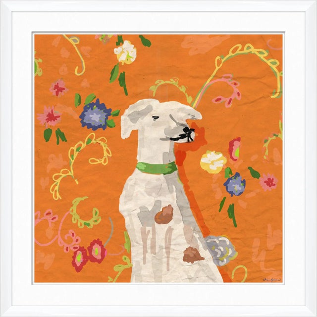 Contemporary Arlo, Orange By Dana Gibson, Framed Art Print For Sale - Image 3 of 3
