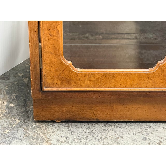 Campaign Style Curio Display Cabinet, Vintage For Sale In San Francisco - Image 6 of 12