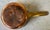 Copper Vintage Tinned Copper Pot With Strainer & Brass Handle For Sale - Image 8 of 9