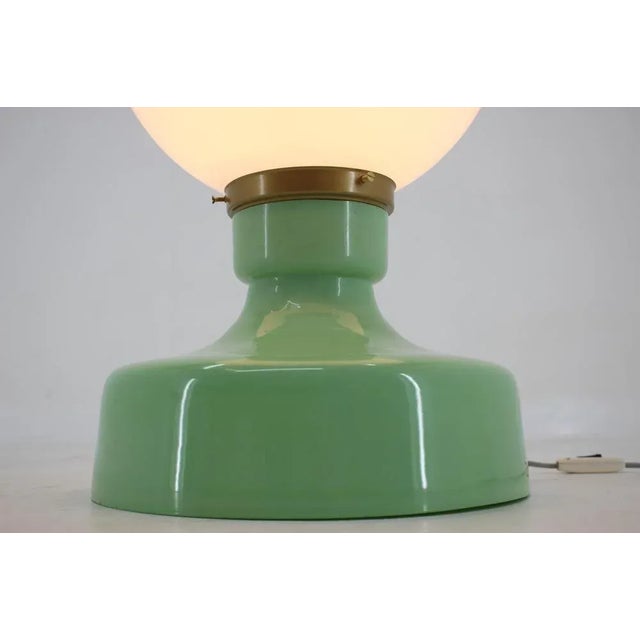 Big Glass Floor or Table Lamp, Czechoslovakia, 1960s For Sale - Image 3 of 8