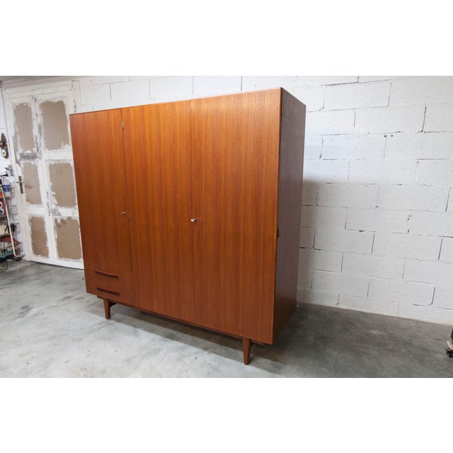 Scandinavian Teak Wardrobe by Eric Grinwis Holland, 1960s For Sale - Image 14 of 18