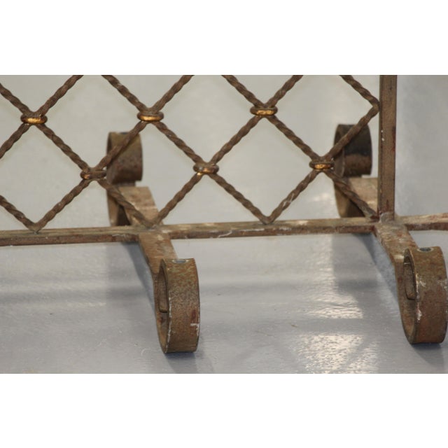 Royal Lily Wrought Iron Grids, Set of 2 For Sale - Image 6 of 18