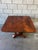 19th Century American Empire Figured Mahogany Folding Console Table / Game Table For Sale - Image 9 of 12