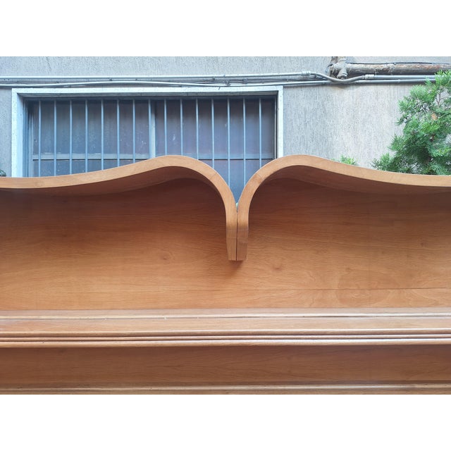 Vintage Plate Rack in Sinuous Light Wood by Mario Cereghini, 1940s For Sale - Image 10 of 18