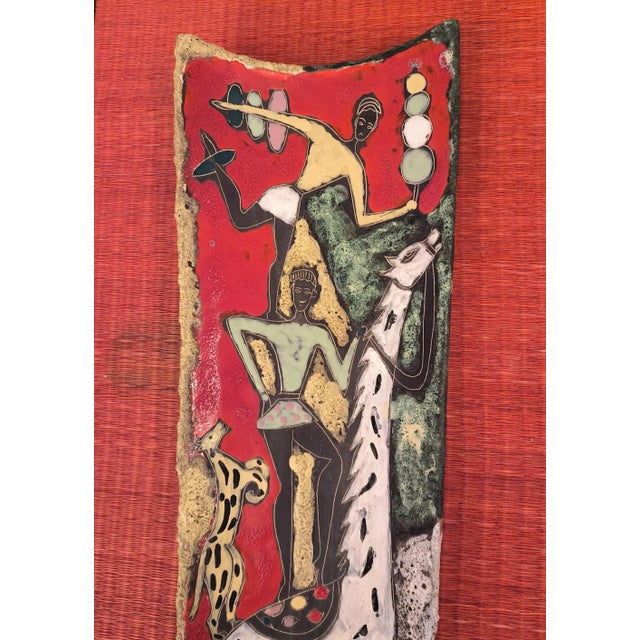 Decorative wall plate "il circo" from deruta - umbria - italy 1950s. This piece has an attribution mark, i am sure that it...