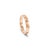 Modern Cartier 18k Rose Gold Small Love Wedding Band Ring, Size 6.75 For Sale - Image 3 of 8