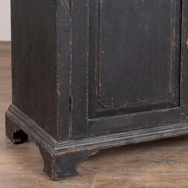 19th Century Swedish Black Painted Pine Sideboard Buffet For Sale - Image 10 of 15