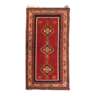 Fine Antique Turkish Tribal Wool Rug 3'3'' X 6'3'' For Sale