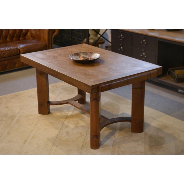 Walnut Dining Table, 1940s For Sale - Image 3 of 14