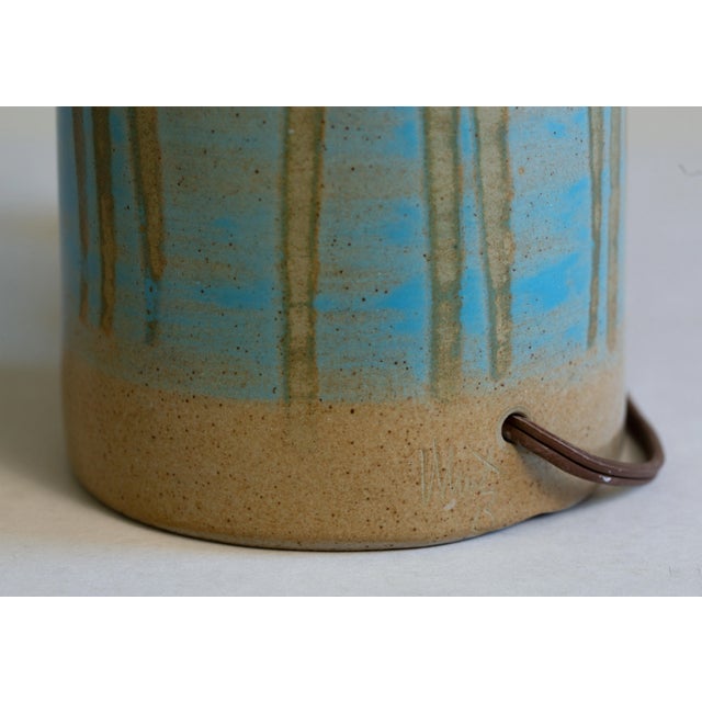 1960s Gordon and Jane Martz Table Lamp M41 for Marshall Studios Gray White Blue For Sale - Image 6 of 8