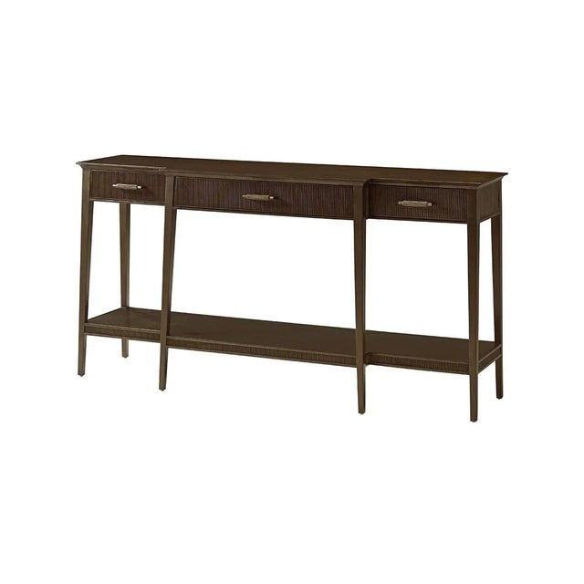 Brown Dark Modern Console For Sale - Image 8 of 8