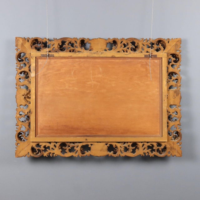 Baroque Style Carved and Gilded Mirror For Sale - Image 9 of 10