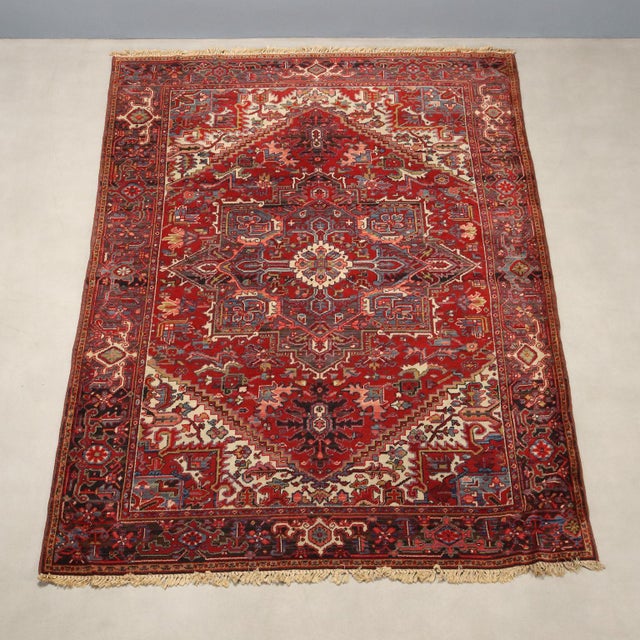 Asian Rug in Cotton and Wool For Sale - Image 3 of 8
