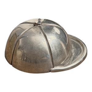 Vintage English Silverplate Jockey Helmet Bottle Opener