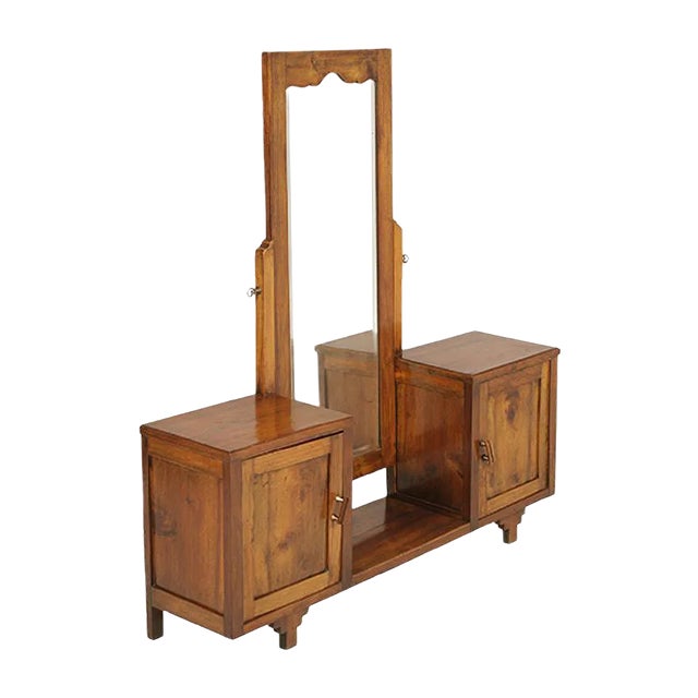 Art Deco Mirrored Cabinet, 1920s For Sale