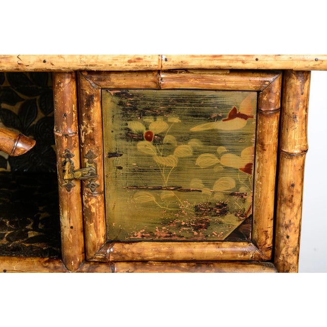 Antique French Bamboo & Lacquer Etagere, 19Th. C. For Sale - Image 14 of 17