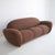 c. 1980s in excellent, restored condition. This piece has been fully reupholstered in Maharam “Hearth”