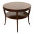 Barbara Barry for Baker Furniture Modern Regency Dark Mahogany Two-Tier Center Table For Sale