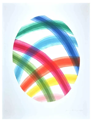 Piero Dorazio, Oval, Original Etching, 1987