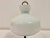 Italian White Glass and Brass Table Lamp, 1950s For Sale - Image 4 of 9