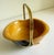 Mid-Century Modern Aldo Tura for Macabo Cusano Goat Leather, Wood, & Brass Handled Bowl, Italy 1960s For Sale - Image 3 of 13