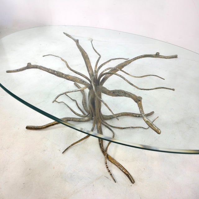 1970s Mid-Century Italian Tree Table in Glass by Salvino Marsura, 1970s For Sale - Image 5 of 9