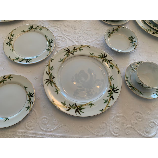 Vintage Bali Hai Kent Fine China Bamboo Service for Four- 24 Pieces For Sale - Image 4 of 12
