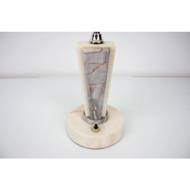 Stone Marble Table Lamp from Kámen Praha, 1950s For Sale - Image 7 of 12