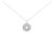 Sterling Silver 1 1/6 Cttw Diamond Openwork Medallion Pendant Necklace For Sale