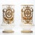 Luxury at its finest, a magnificent pair of baccarat opaline vases of very high quality, gold decoration, very beautiful...