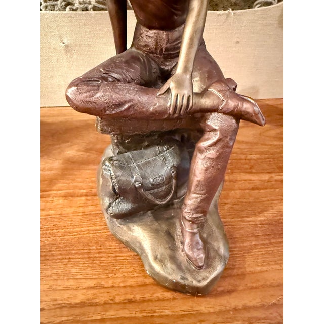Bronze 1992 Alice Heath ‘The Weekender’ Austin Productions Sculpture From the Modern Woman Collection For Sale - Image 8 of 11